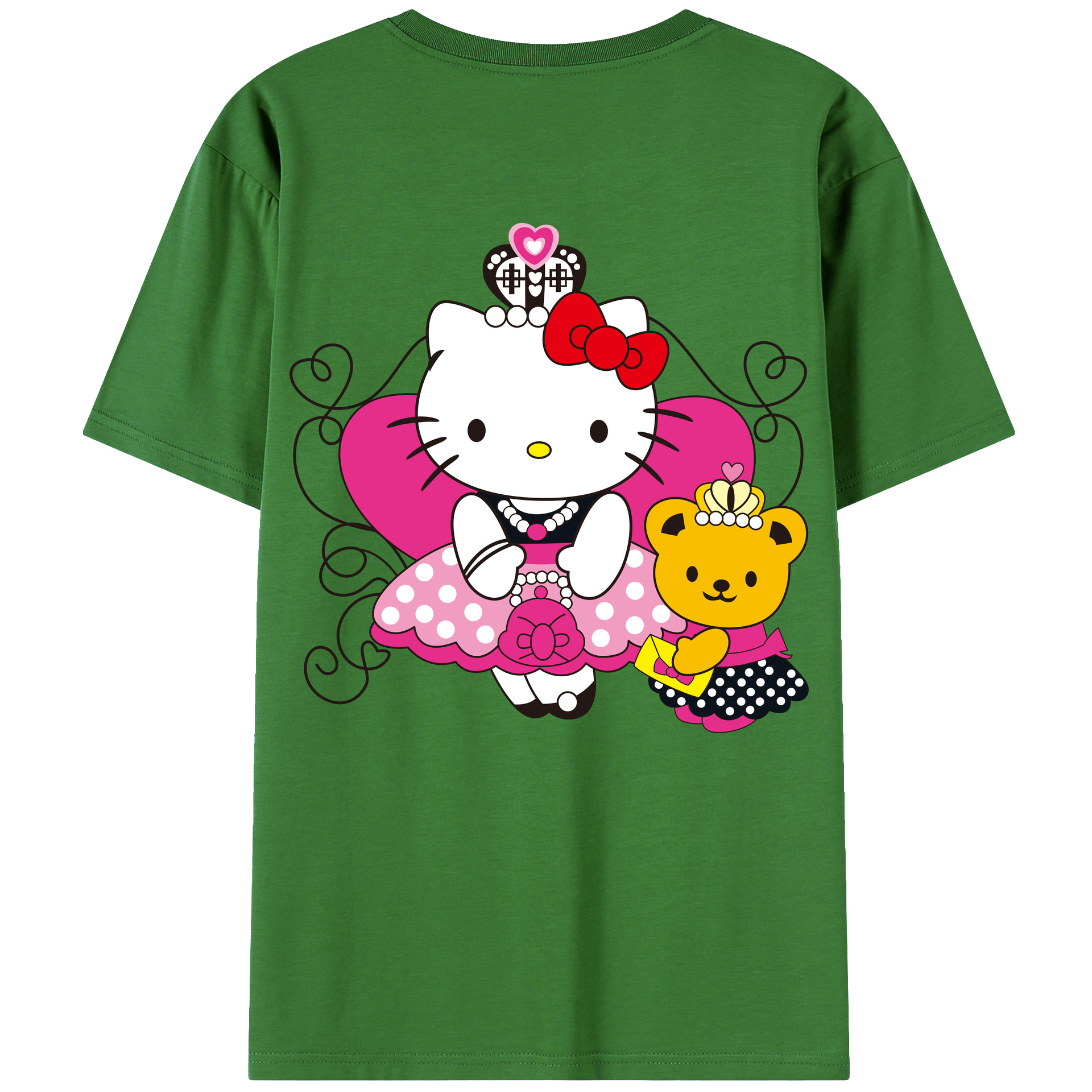 （画像用） Hello Kitty ハローキティ レディース半袖Tシャツ(バックプリント)